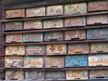 Paintings on the front boards of Janša's hives