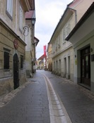 Approach to Linhart Square in Radovljica