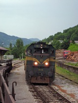 Moving the engine to the front of the train