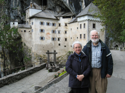 At Predjama Castle in Slovenia
