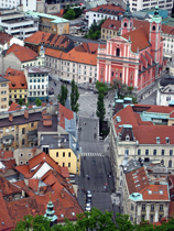 Zooming in on Prešeren Square
