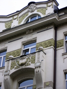 Detail of the east facade