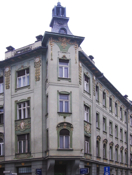 Building across Tarčiceva from the Čuden House