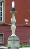 Plečnik lamp on Vegova ulica