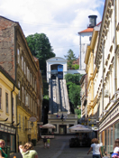 Tomićeva street, the funicular to Gradec, and (upper right) the Burglars' Tower